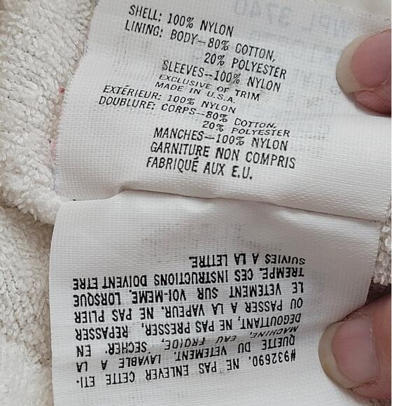 Sea Gear Vintage Cream Yacht Racing Union Patches Mens WindBreaker size small - Picture 13 of 16